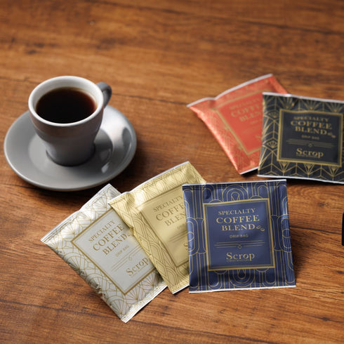 Scrop スペシャルティコーヒーブレンドドリップバッグ5個セット (茶箱×帯)クリスマスver