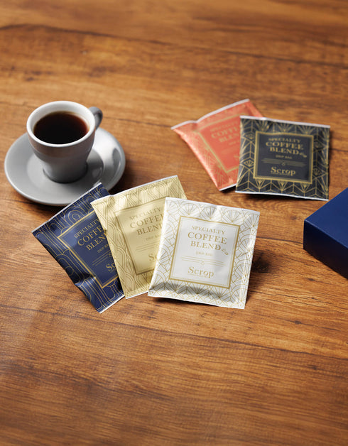 Scrop スペシャルティコーヒーブレンドドリップバッグ5個セット (茶箱×帯)