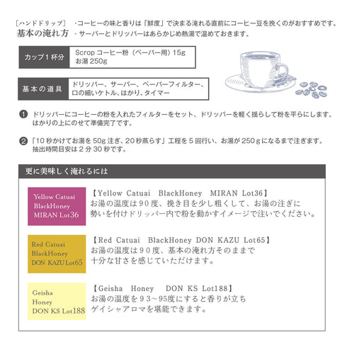 【バリスタセレクション】10月 コスタリカ テイスティングセット