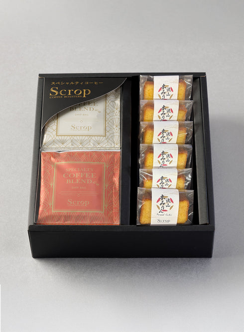 Scropスペシャルティコーヒーブレンドドリップバッグ10個×流山本みりん&こぼれ梅のパウンドケーキ6個セット SG-G1