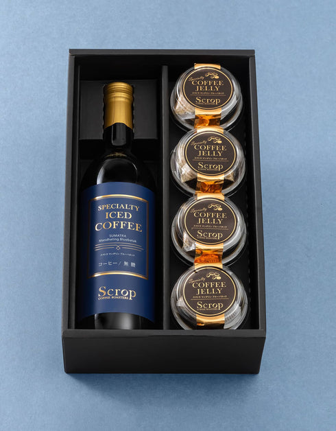 【SOLD OUT】ボトルアイスコーヒー スマトラ(無糖)1本 × コーヒーゼリーセット